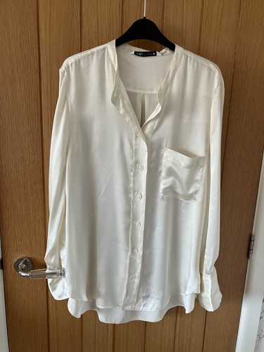 Blusa seta avorio nuova - blusa, con