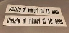 VIETATO AI MINORI DI 18 ANNI - CINEMA N° 2 Locandine targhette In carta. anni 70