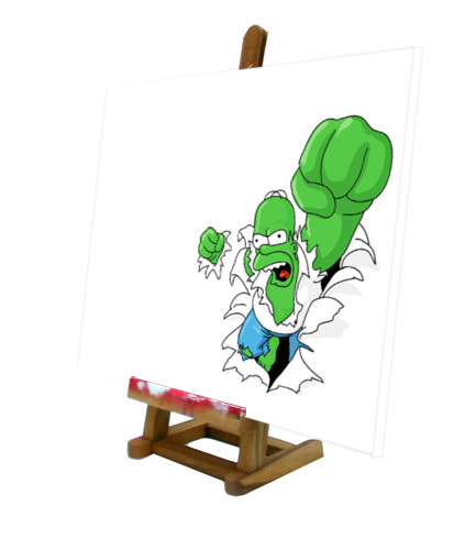 Quadro pop art homer simpson - quadro,