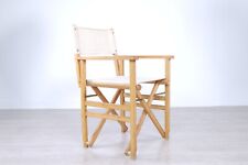 Sedie pieghevole poltroncina legno tipo regista design anni 60 Palmar braccioli