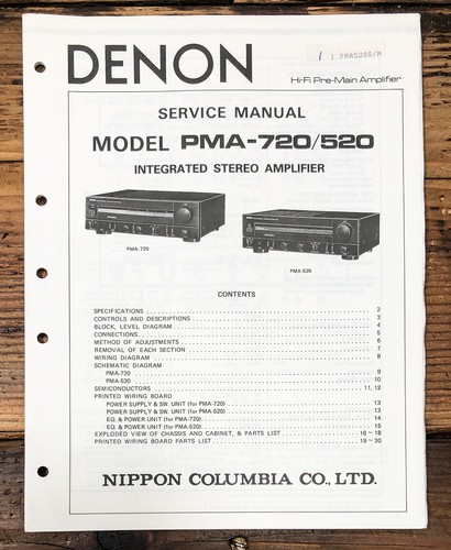 Denon pma 520 - denon, pma-720