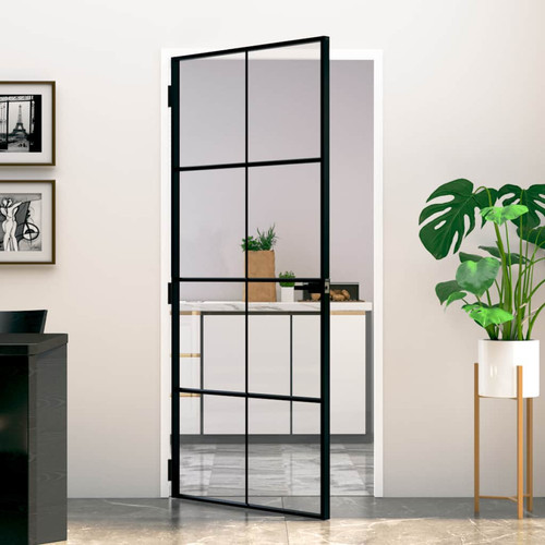 Porta interno nera 93x201 - nera, cm