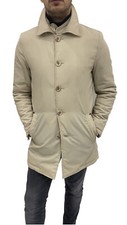 Trench impermeabile uomo GABARDINE, taglia 50 beige con pettorina antivento -60%