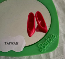 Anni '80 Scarpe Pumps color fragola fucsia Taiwan Barbie Superstar  Mattel