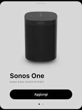 Sonos One A100 Smart Speaker WiFi/AirPlay2/Controllo Vocale – Ottime Condizioni
