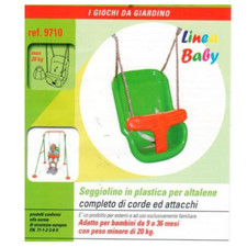 SEGGIOLINO IN PLASTICA PER ALTALENA CON PROTEZIONE
