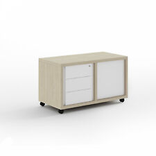 MOBILE SU RUOTE PORTA STAMPANTE TV DI SERVIZIO CASA UFFICIO 3 CASSETTI VANO C...