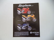 advertising Pubblicità 2005 MOTO HYOSUNG COMET GS 650 R/GT 650 S/GT 650
