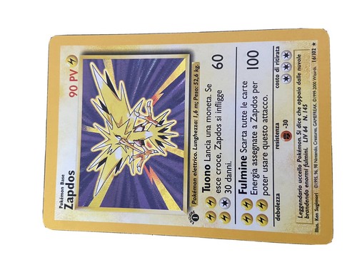 Pokemon card zapdos - card, prima