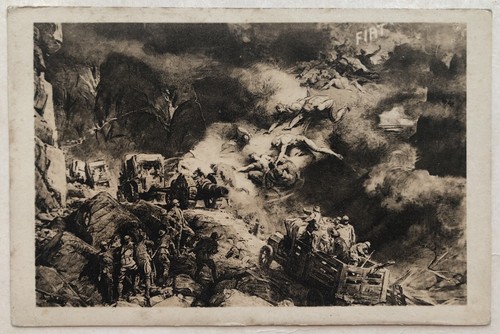 Cartolina pubblicitaria fiat - pubblicitaria,