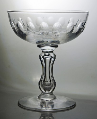 Crystal champagne coupe c1900 - crystal,