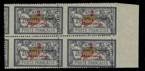 Francobollo marocchino blocco