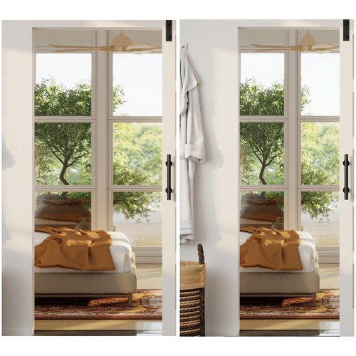 Homcom porta scorrevole - porta, con