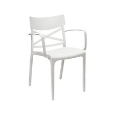 Sedia Croix Bianca con bracciolo  per bar e ristoranti