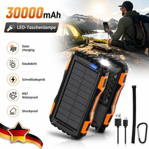 30000mah solar power bank - 30000mah,