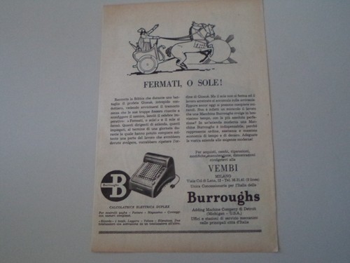 Advertising pubblicità 1951 - pubblicità,
