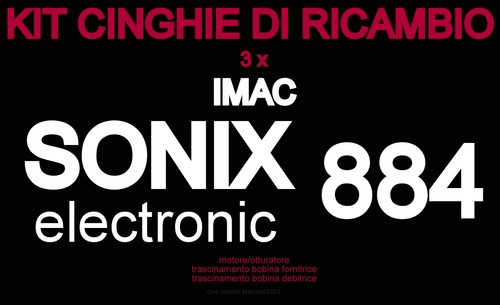 Kit cinghie ricambio 3 x - cinghie, di