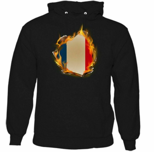 Francese bandiera fiamme uomo - bandiera,