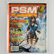 1998 PSM PlayStation Magazine #13 w/ Lid Sticker & Cards - Tomb Raider 3 - Retro
