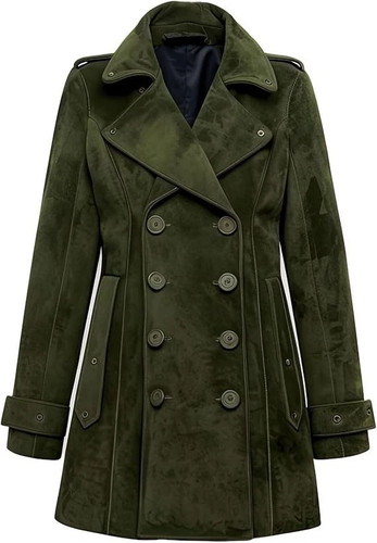Trench cappotto donna verde