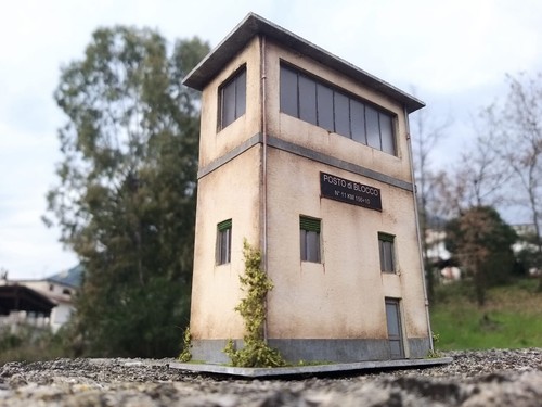 Diorama plastico edificio