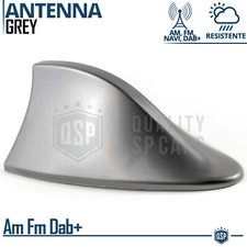 Antenna Auto PINNA DI SQUALO Grigia Universale | VERA Ricezione RADIO AM-FM-DAB+