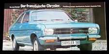 Brochure depliant CHRYSLER 160