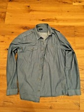 CAMICIA H&M- BLU AVIAZIONE- TG.L UOMO
