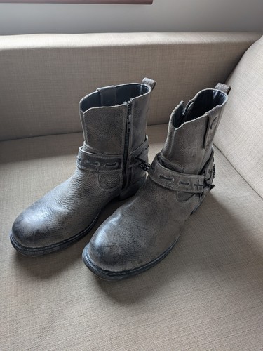 Stivali uomo pelle grigio - , di