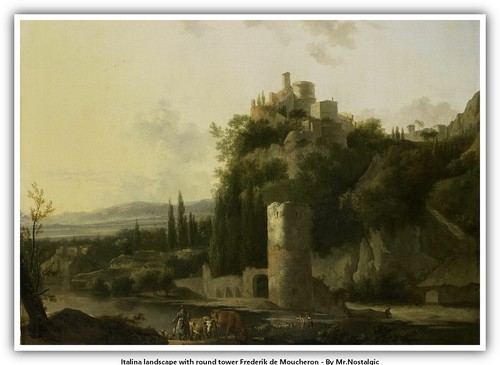Paesaggio italiano con torre