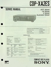 Service Manual Sony CDP-XA2ES