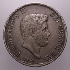 120 GRANA 1844 NAPOLI QBB - FERDINANDO II - PERIZIA NIP GRIMOLDI