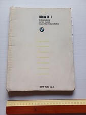 BMW nuova K1 1988 dettagli tecnici opuscolo personale interno no depliant