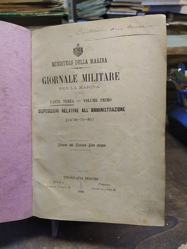 Libro giornale marina militare - giornale,