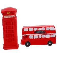  2 Pcs Telefono Vintage Cabina