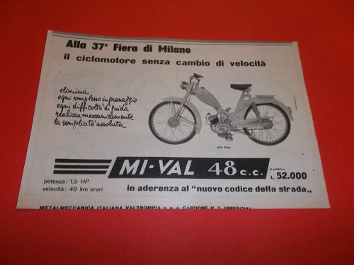 Pubblicita 1954 moto scooter - pubblicita',