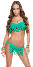 Sexy Bikini Frange Verde