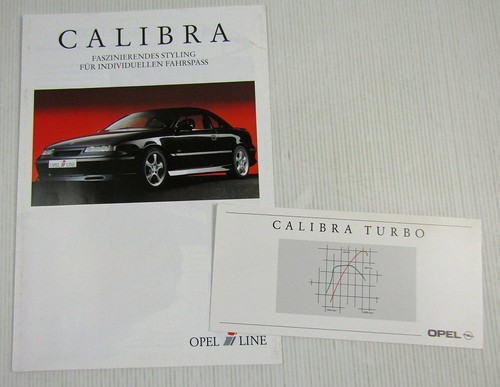 Depliant opel calibra - depliant,