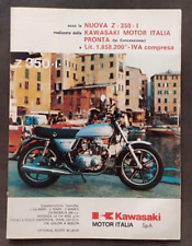 ADVERTISING PUBBLICITA' KAWASAKI Z 350 I 2 CILINDRI RUOTE IN LEGA