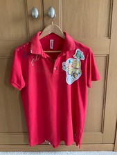 Polo BOB originale rossa ricamata taglia L