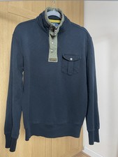 Felpa mezza zip uomo vintage anni 90 Polo Ralph Lauren ispirazione militare taglia M