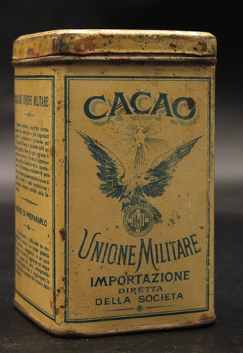 Antica rara scatola latta - antica,