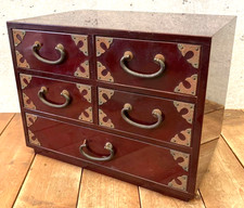 Cassetto Sendai Tansu Kohikidashi in legno tradizionale giapponese vintage 20x30x20 cm F/S