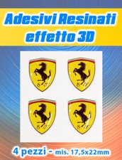 4 Adesivi FERRARI Resinati
