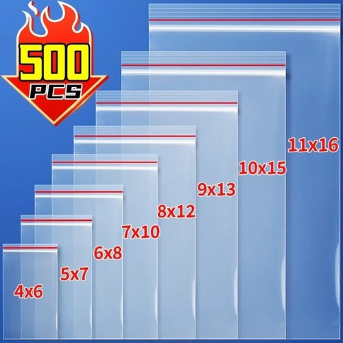 500 100pcs self sealed bags - 500/100pcs,