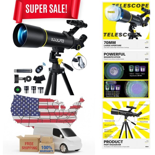 Telescopio rifrattore leggero