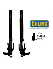FGRT 307 FORCELLA NERA ORO OHLINS R&T 48 NIX HARLEY CVO ROAD GLIDE FLTRXSE FL4 2