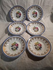 Set 6 piatti in Porcellana Bavaria Germania vintage dipinti arredo casa