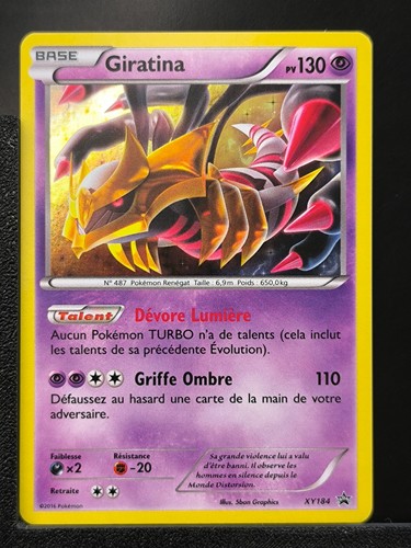 Carte pokémon giratina xy184 - carte,