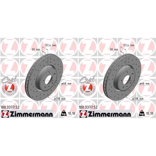 Zimmermann sport dischi - 2x,